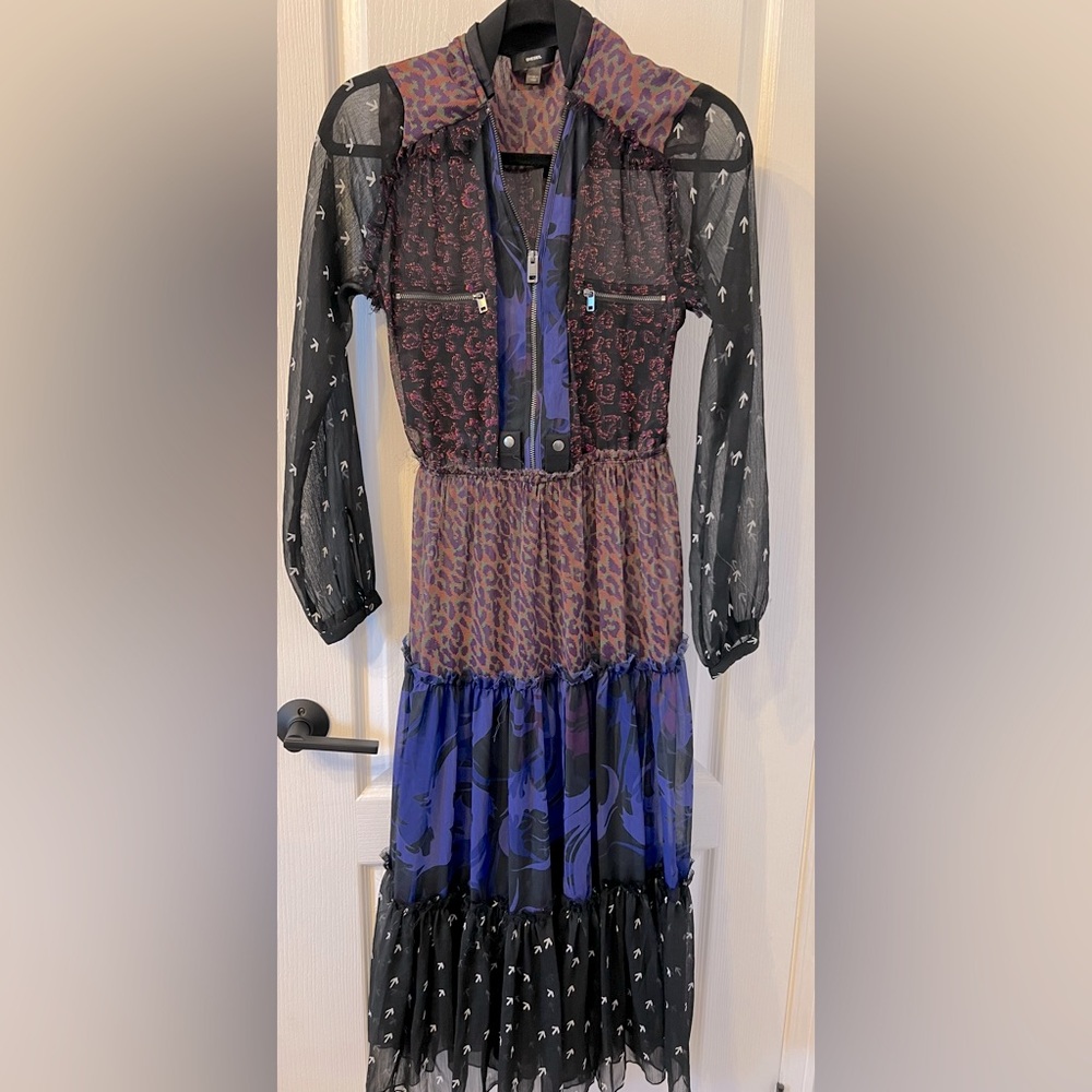 DIESEL FLOWY MAXY DRESS. NWOT